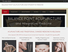 Tablet Screenshot of kelownaacupuncture.com